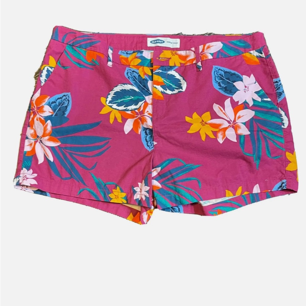 Old Navy everyday purple floral shorts Women’s plus size 16